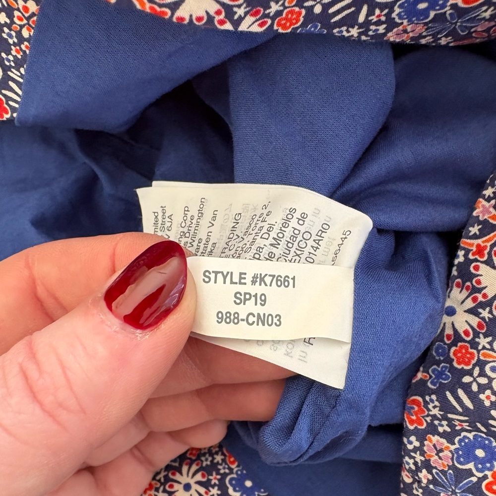 J. Crew x Liberty of London Blue Floral Patterned Shorts - Picture 4 of 4